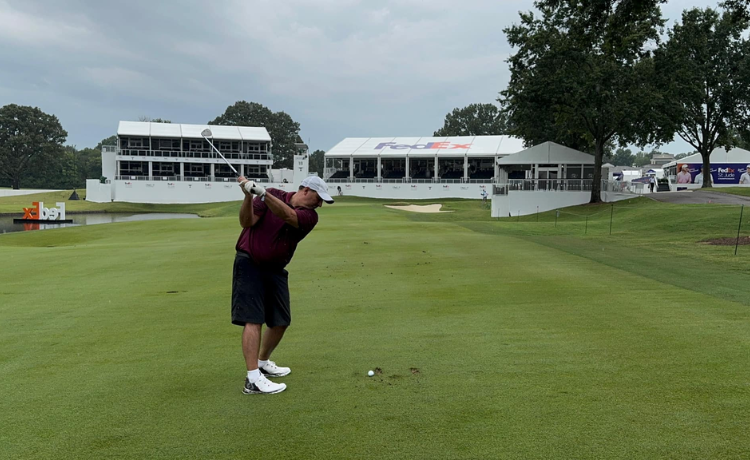 Elian Levatino at St. Jude's golf scramble 2024