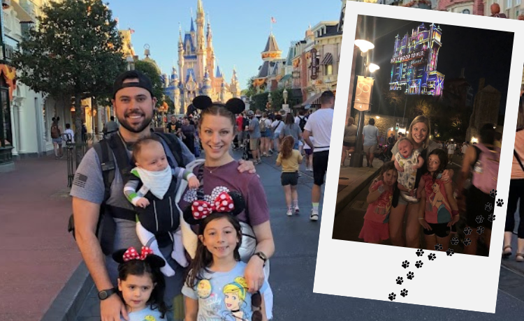 The Acosta family at Disney World and Tower of Terror
