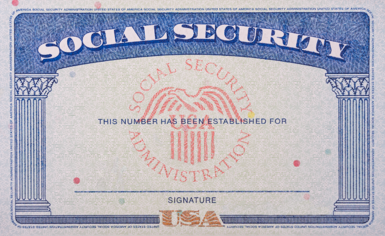 Blank Social Security card